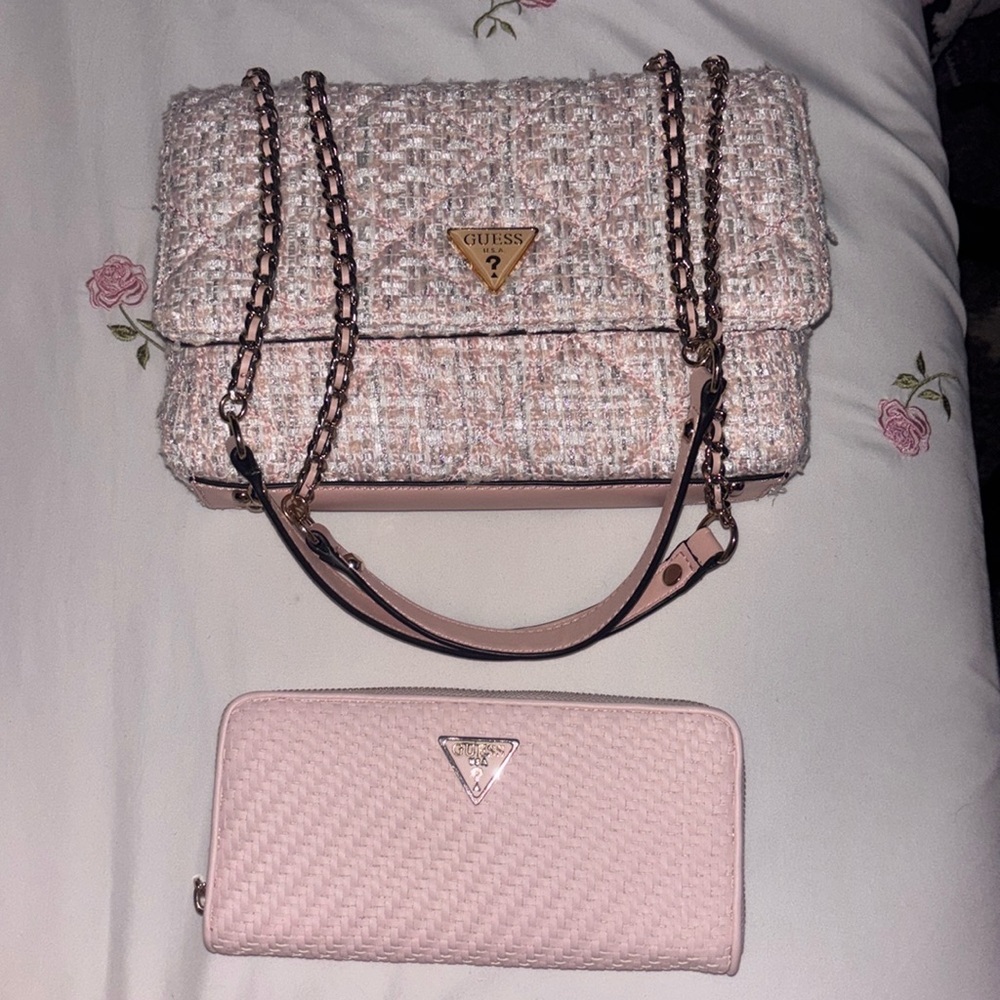 Guess Giully Pink Crossbody and Wallet